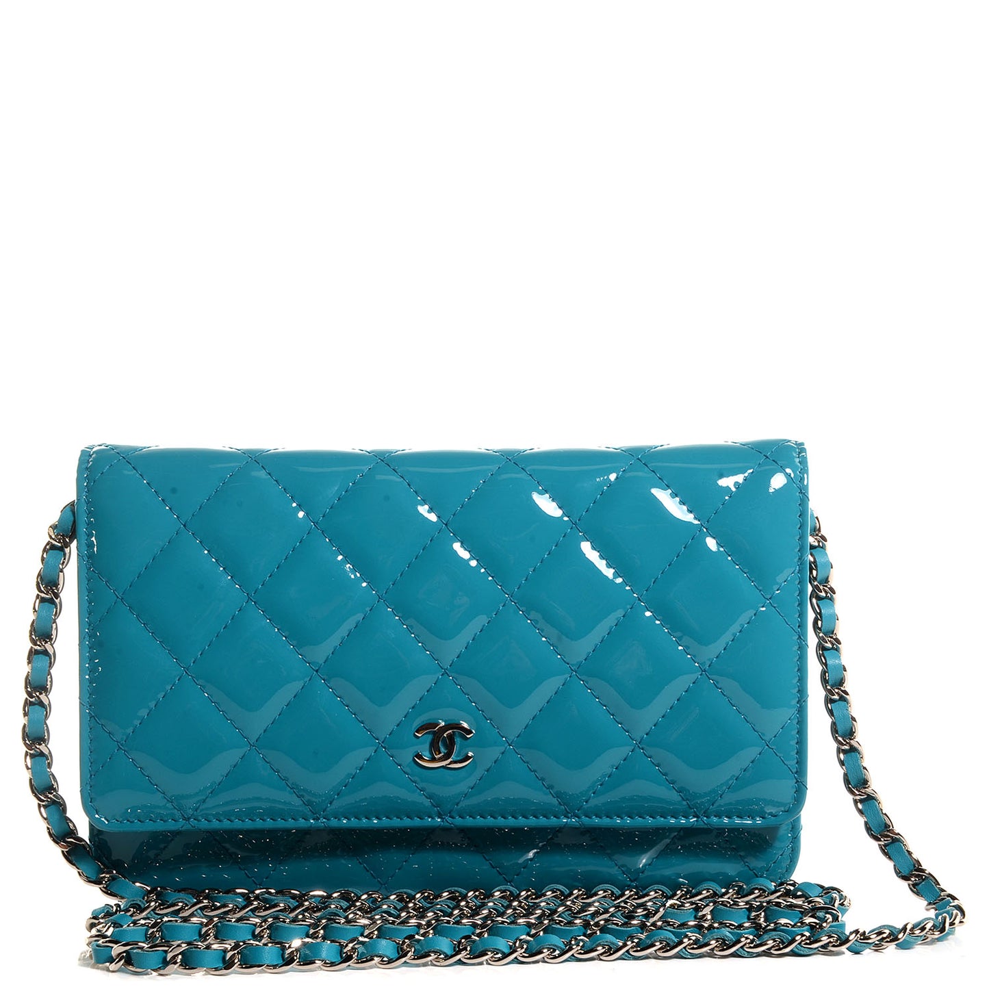 Patent Wallet On Chain WOC Turquoise Blue