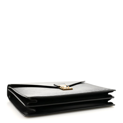 Louis Vuitton Epi Serviette Fermoir Briefcase Black 3 of 11