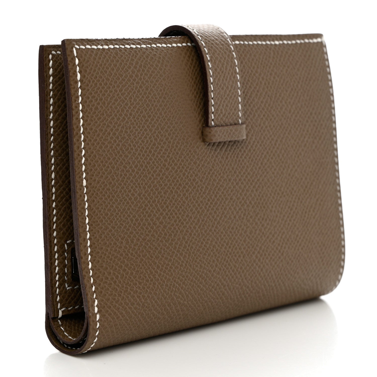 Hermes Epsom Bearn Compact Wallet Etoupe 3 of 8