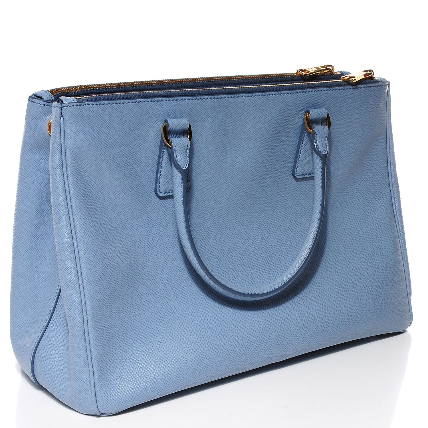 Prada Saffiano Lux Medium Double Zip Tote Astrale 3 of 8
