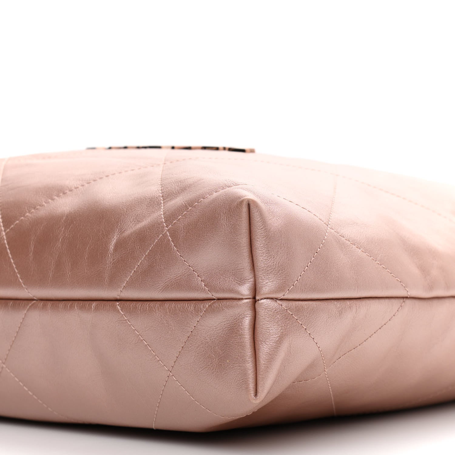 Chanel Metallic Calfskin Quilted Small Chanel 22 Pink 9 of 11