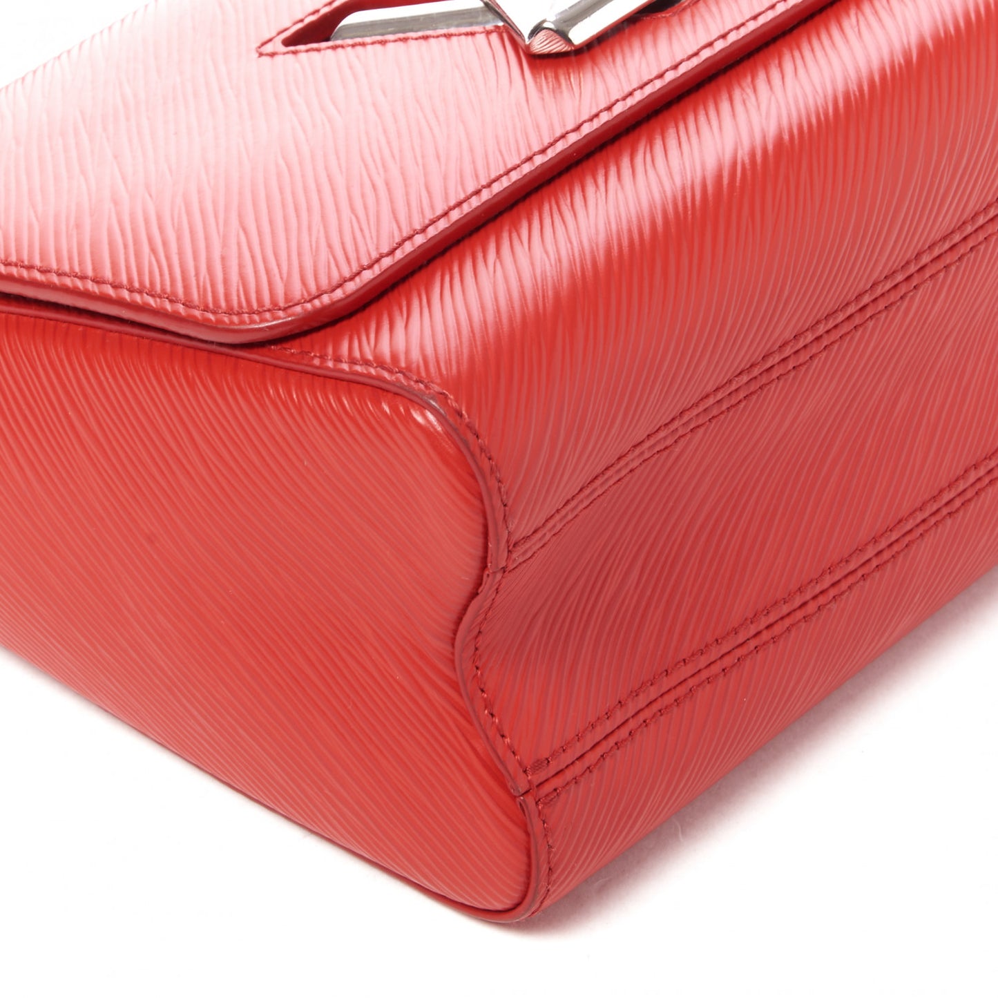 Epi Twist Shoulder Bag MM Coquelicot