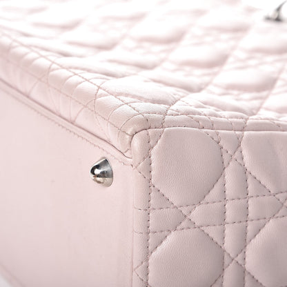 Christian Dior Lambskin Cannage Large Lady Dior Rose Poudre 14 of 15