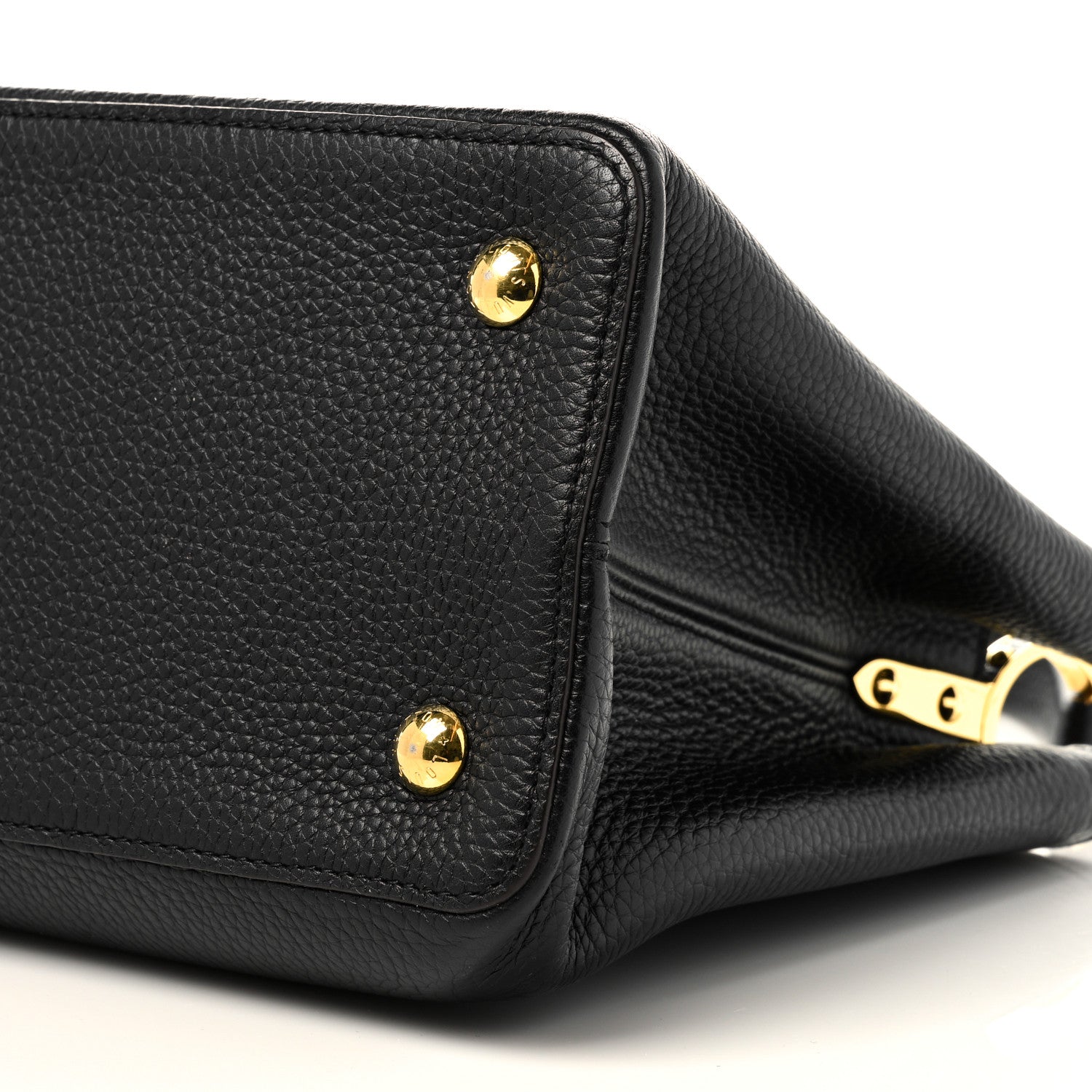 Louis Vuitton Taurillon Capucines MM Black Fuchsia 10 of 10