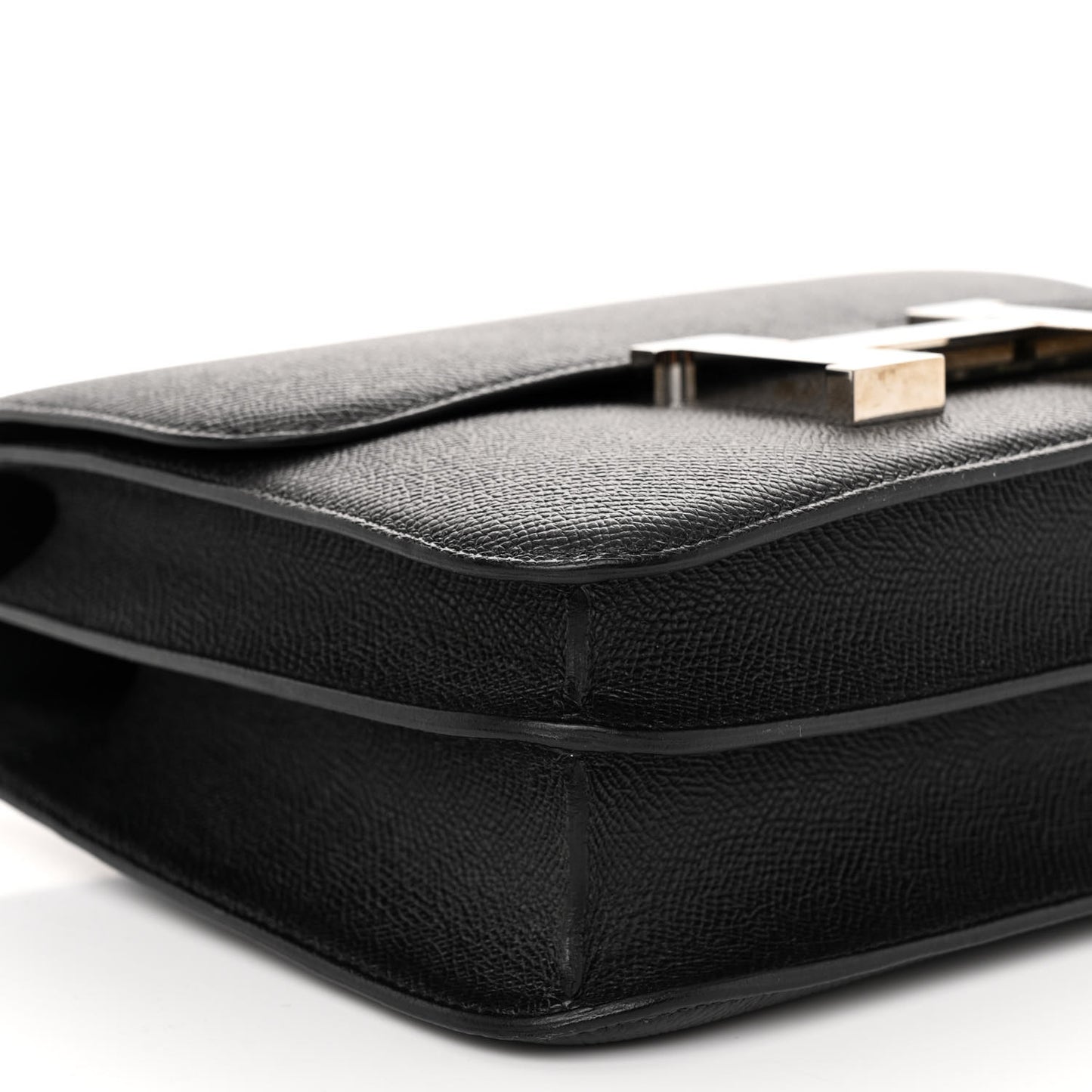 Epsom Enamel Constance 24 Black Bleu Saint Cyr