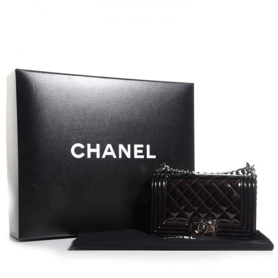 Chanel Patent Small Boy Flap Black 9 of 9