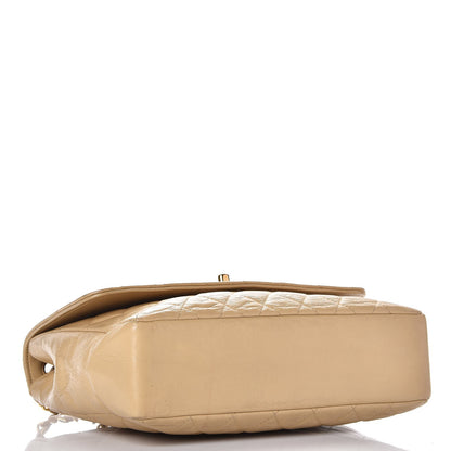 Chanel Lambskin Quilted Medium Single Flap Beige 4 of 12
