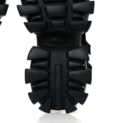 Prada Rubber Nylon Velcro Womens Cloudbust Thunder 50mm Sandals 39.5 Black 8 of 11