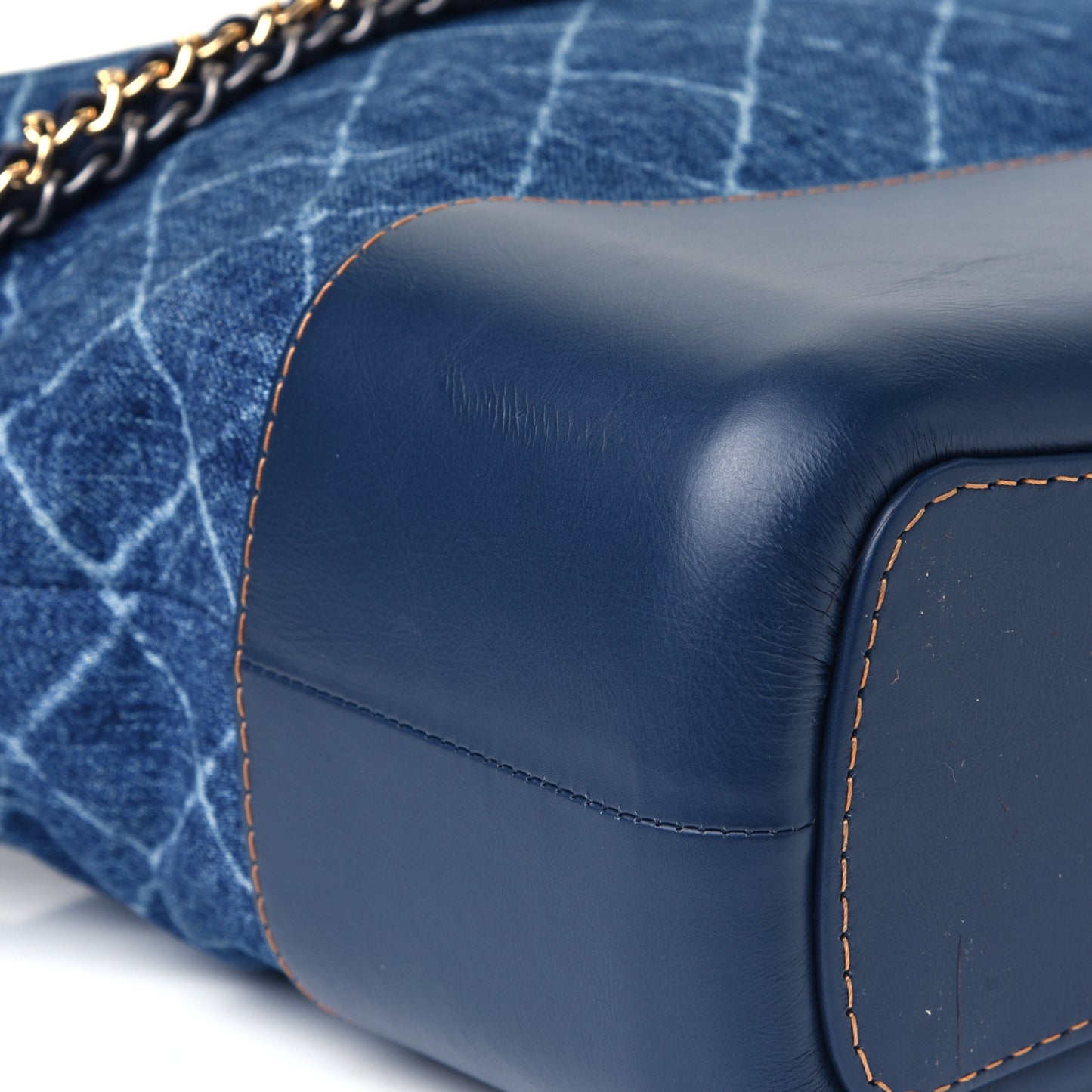 Denim Calfskin Medium Gabrielle Hobo Blue