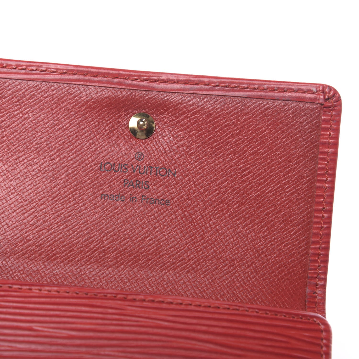 Louis Vuitton Epi Elise Wallet Castillan Red 6 of 12