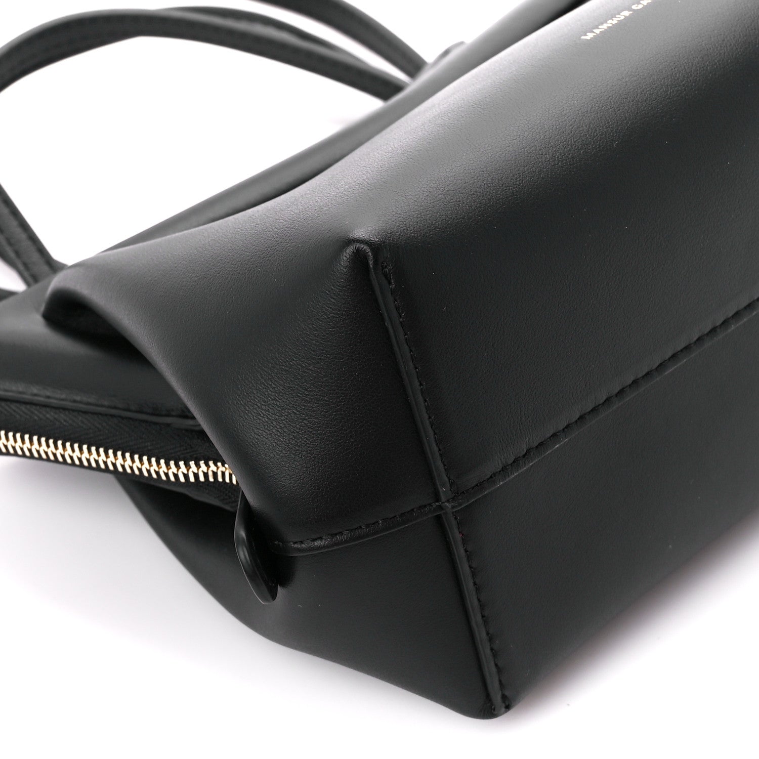Mansur Gavriel Smooth Calfskin Mini M Frame Crossbody Bag Black 10 of 11
