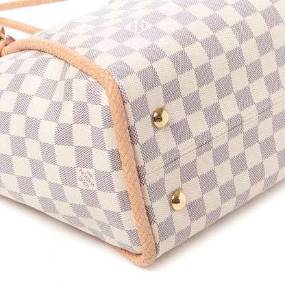Louis Vuitton Damier Azur Propriano Rose Ballerine 7 of 9