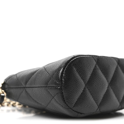 Chanel Caviar Quilted Classic Clutch With Chain Black 9 of 11