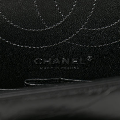 Chanel Aged Calfskin Chevron Quilted 2.55 Reissue 225 Flap So Black 6 of 11