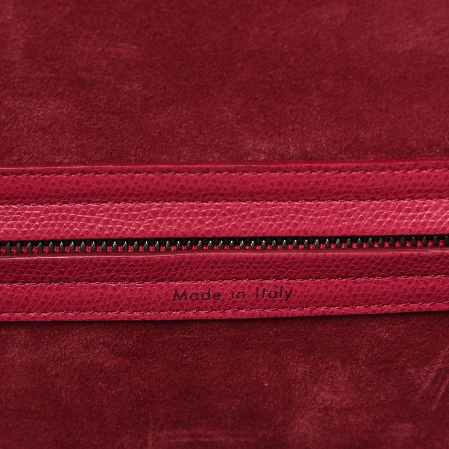 Grained Calfskin Medium Phantom Luggage Fuchsia
