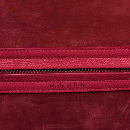 Celine Grained Calfskin Medium Phantom Luggage Fuchsia 6 of 8