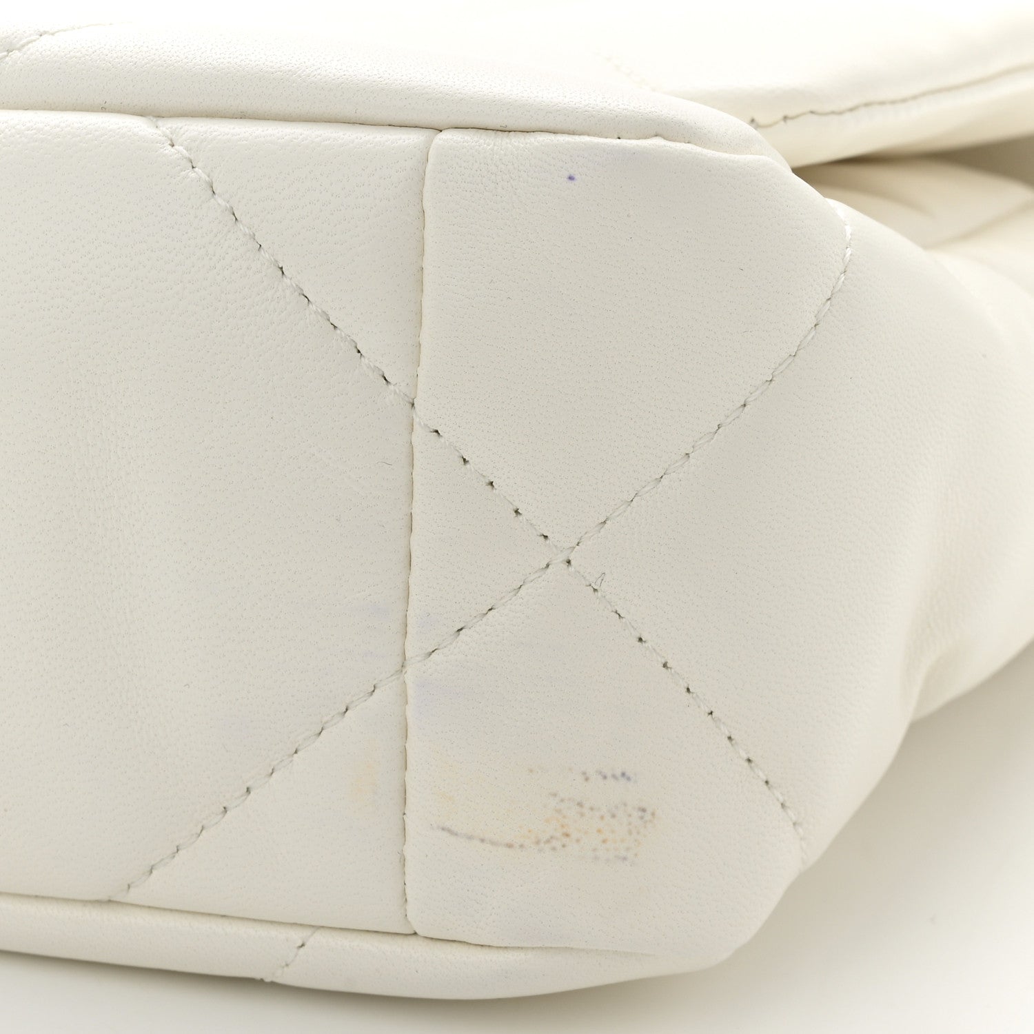 Chanel Lambskin Quilted Medium Chanel 19 Flap White 11 of 11