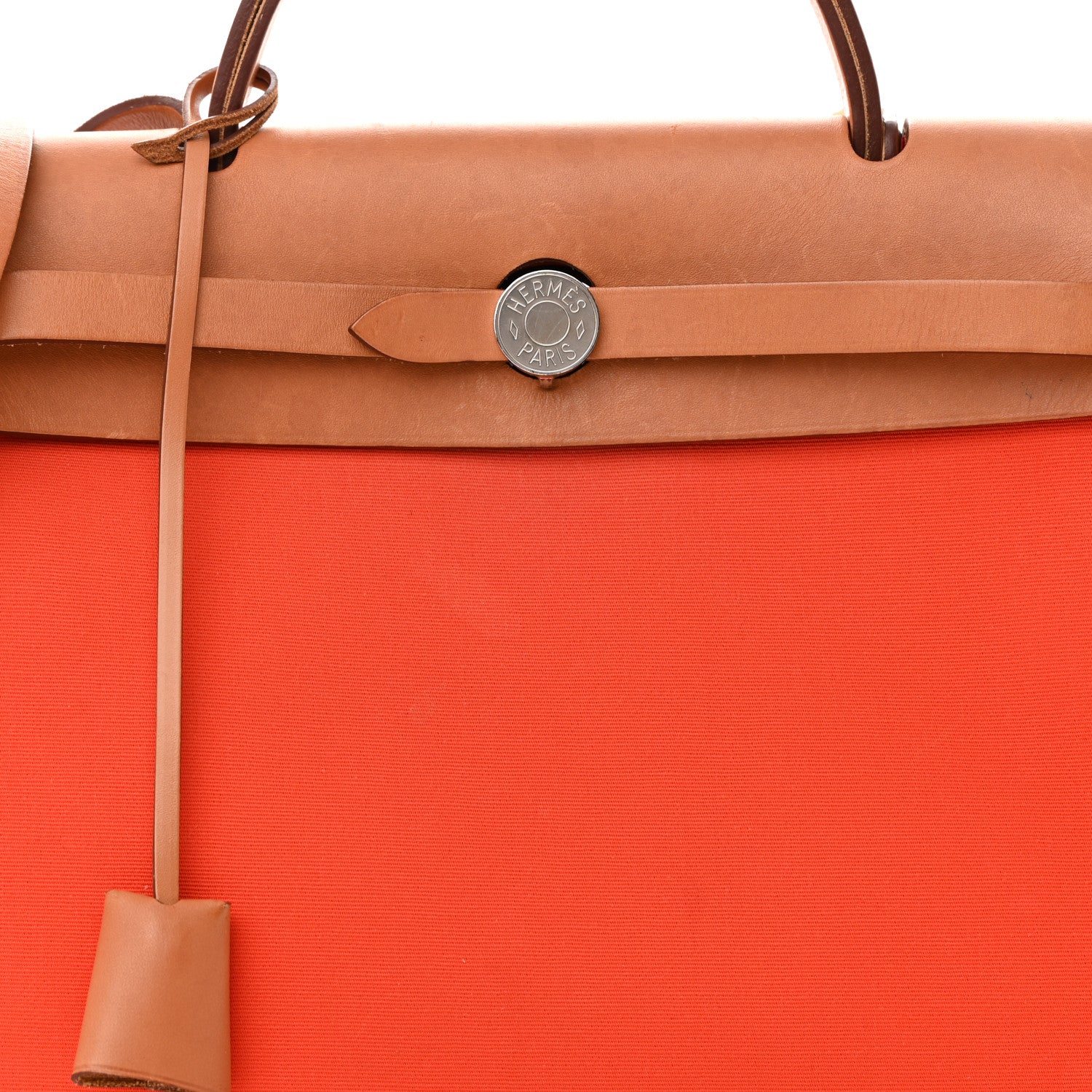 Hermes Toile Vache Hunter Herbag Zip 31 PM Orange Natural 9 of 20