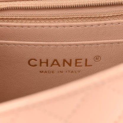 Chanel Lambskin Quilted Mini Rectangular Flap Beige 6 of 10