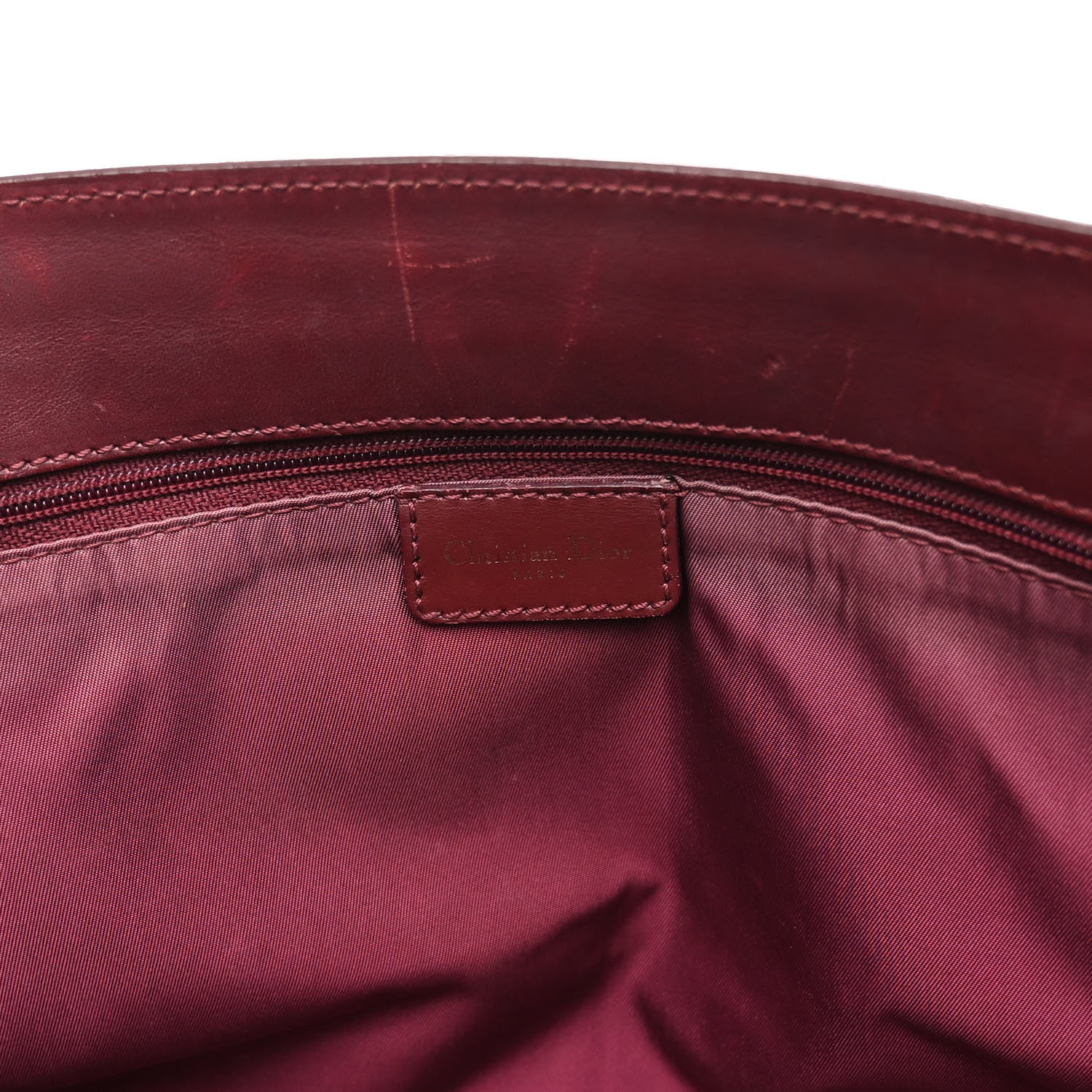 Christian Dior Monogram Pocket Tote Red 7 of 12