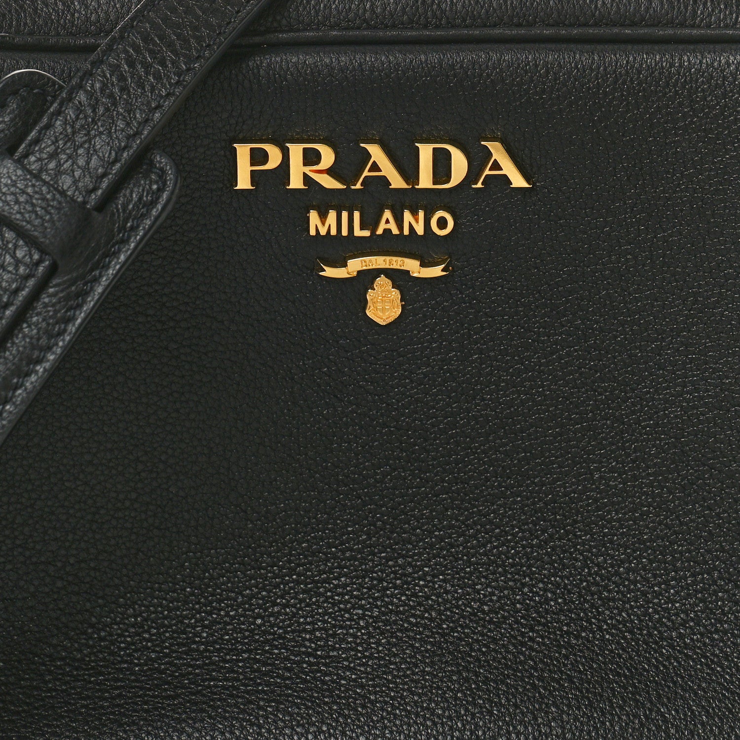 Prada Vitello Daino Medium Double Zip Shoulder Bag Black 8 of 10