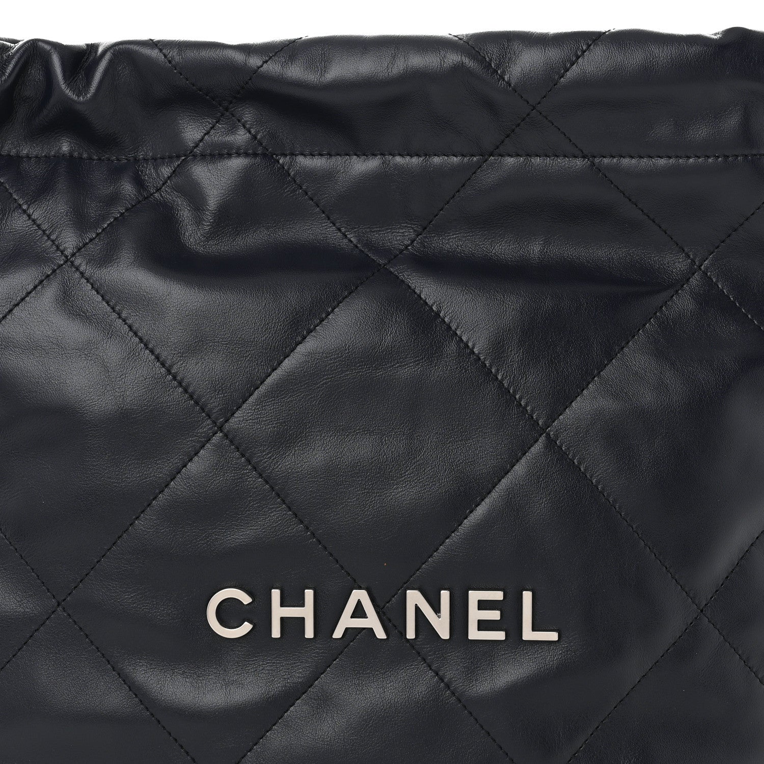 Chanel Shiny Calfskin Quilted Chanel 22 Navy 9 of 11