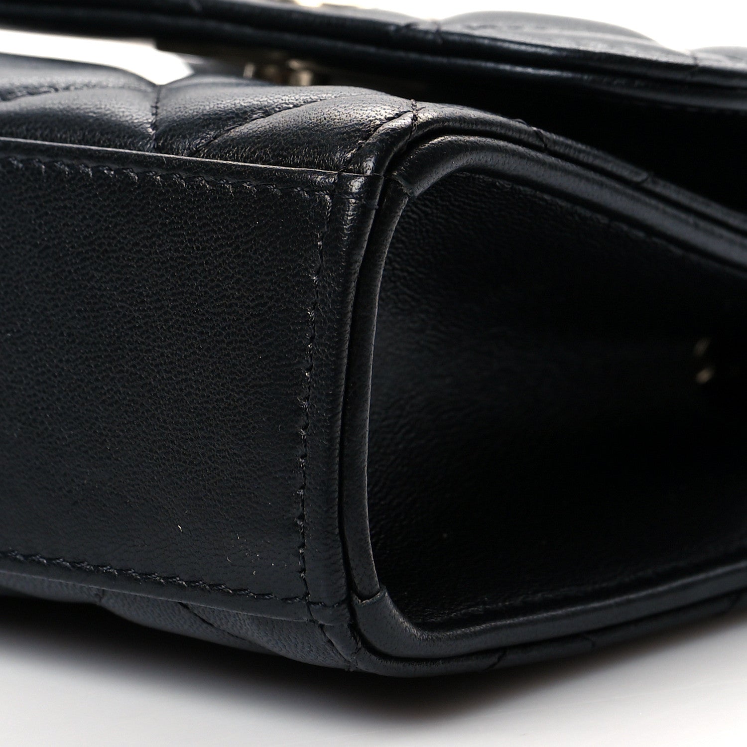 Chanel Lambskin Quilted Mini Trendy CC Chain Wallet Black 10 of 10