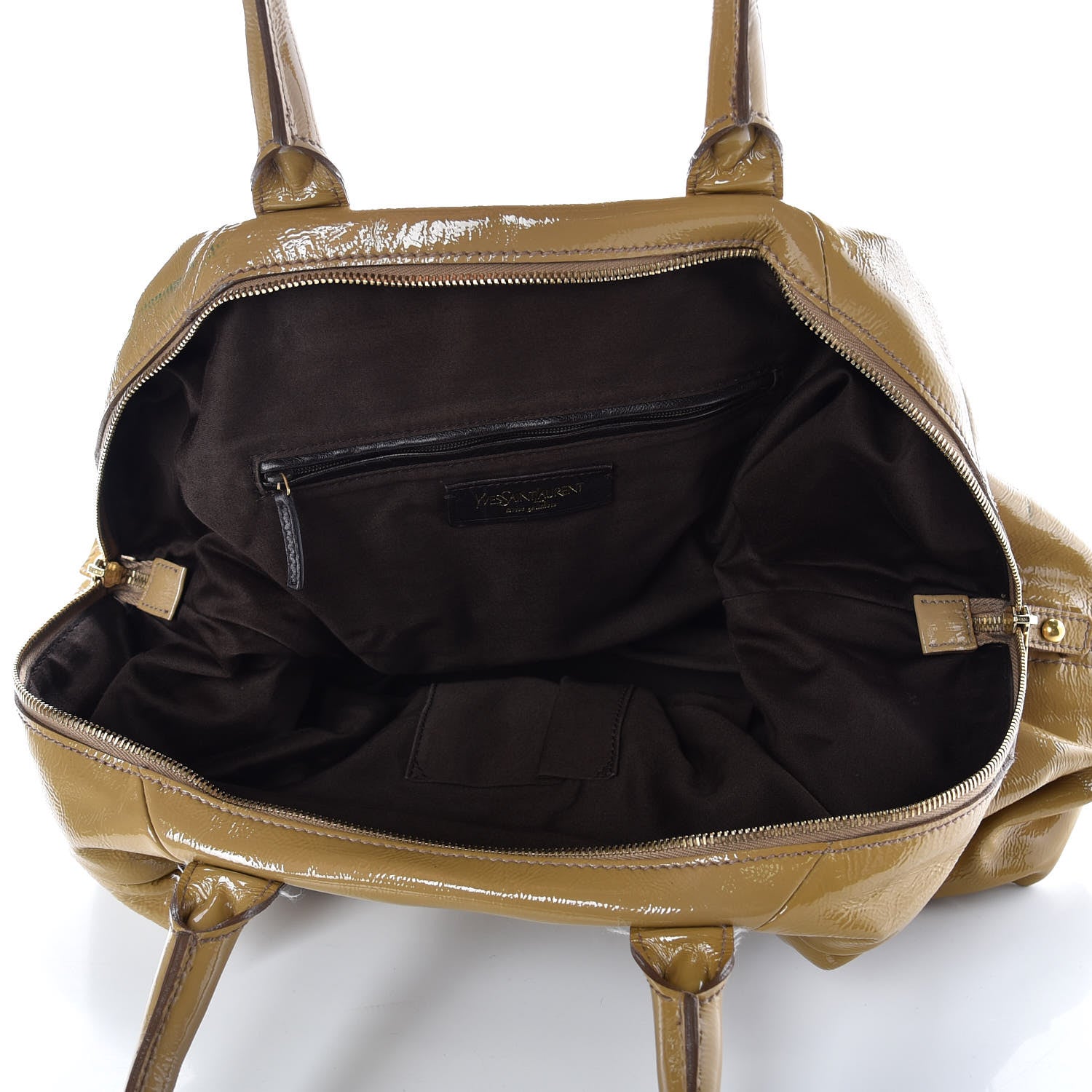 Saint Laurent Patent Medium Easy Y Bag Camel 5 of 15