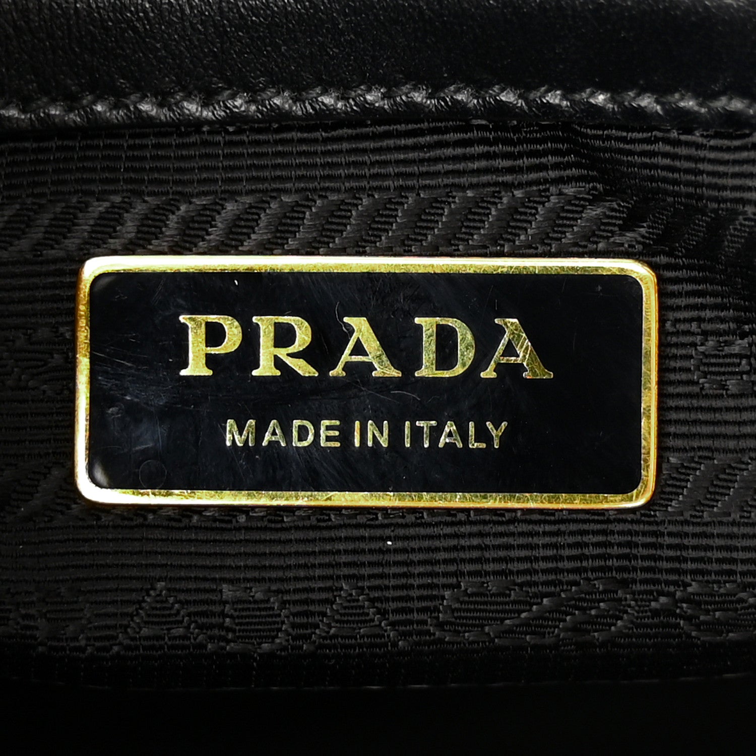 Prada Jacquard Saffiano Triangolo Symbole Embroidered Small Tote Black Corda 6 of 11