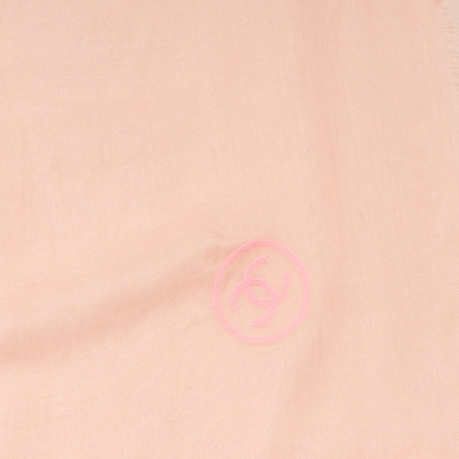 Chanel Modal Cashmere Sequins CC Scarf Rose Pale 5 of 5