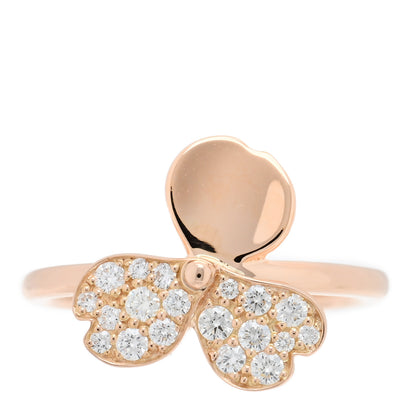 Tiffany 18K Rose Gold Diamond Paper Flowers Ring 47 4 1 of 4