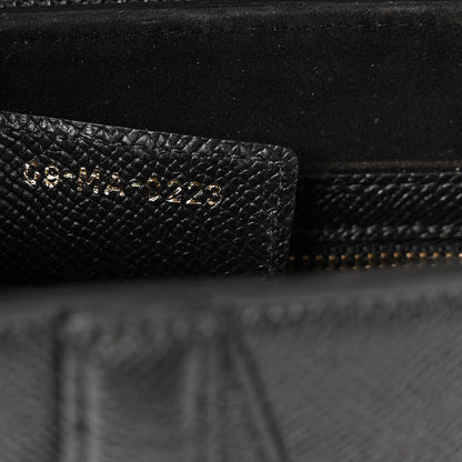 Christian Dior Grained Calfskin Saddle Bag With Strap Black 7 of 14