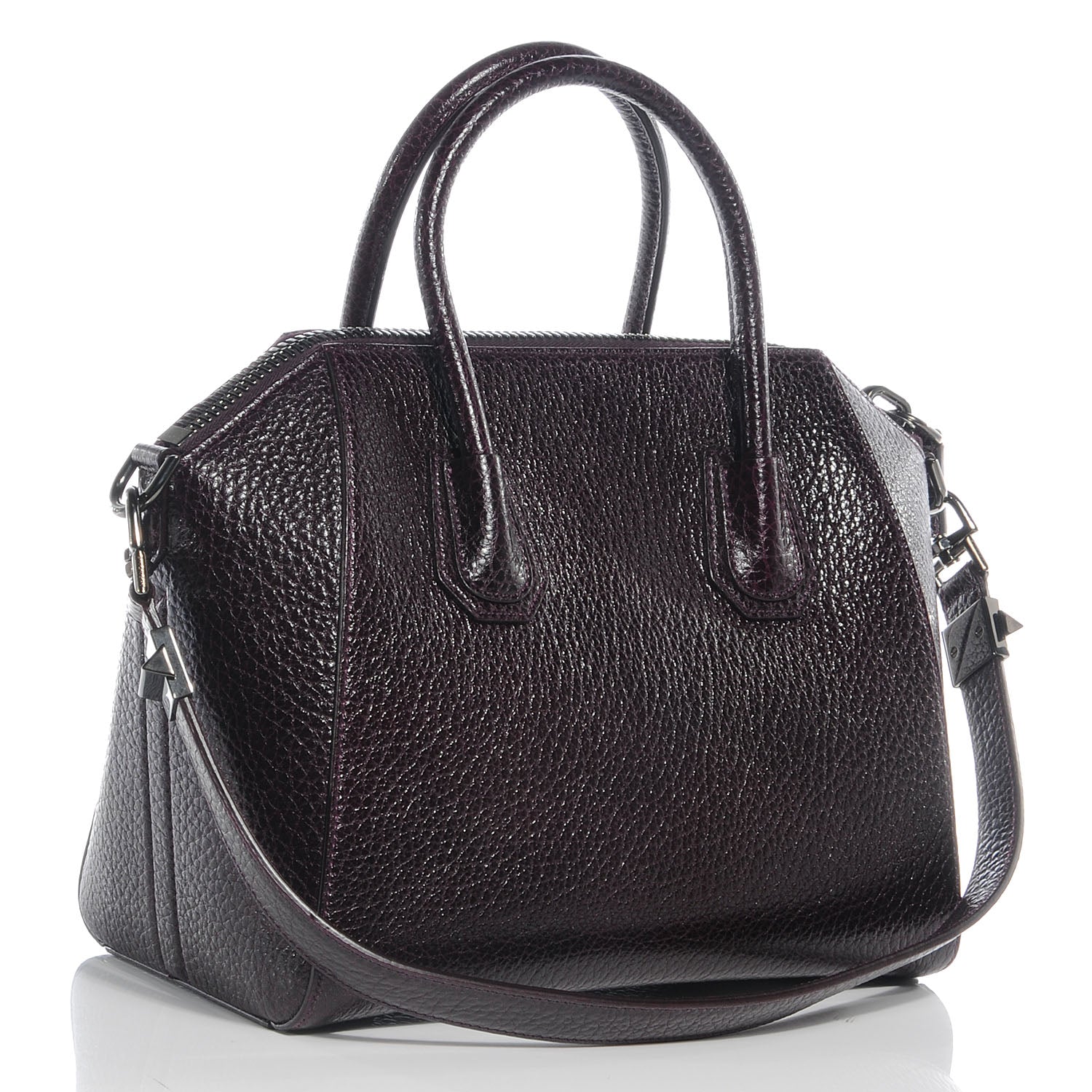Givenchy Grained Goatskin Small Antigona Dark Purple 3 of 11