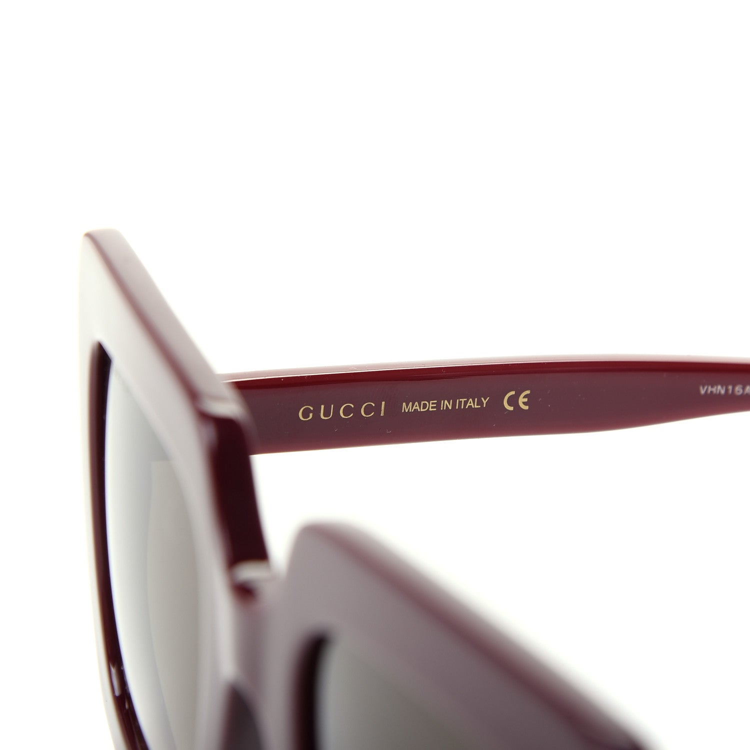 Gucci Acetate Oversize Sunglasses GG0328S Red 5 of 8