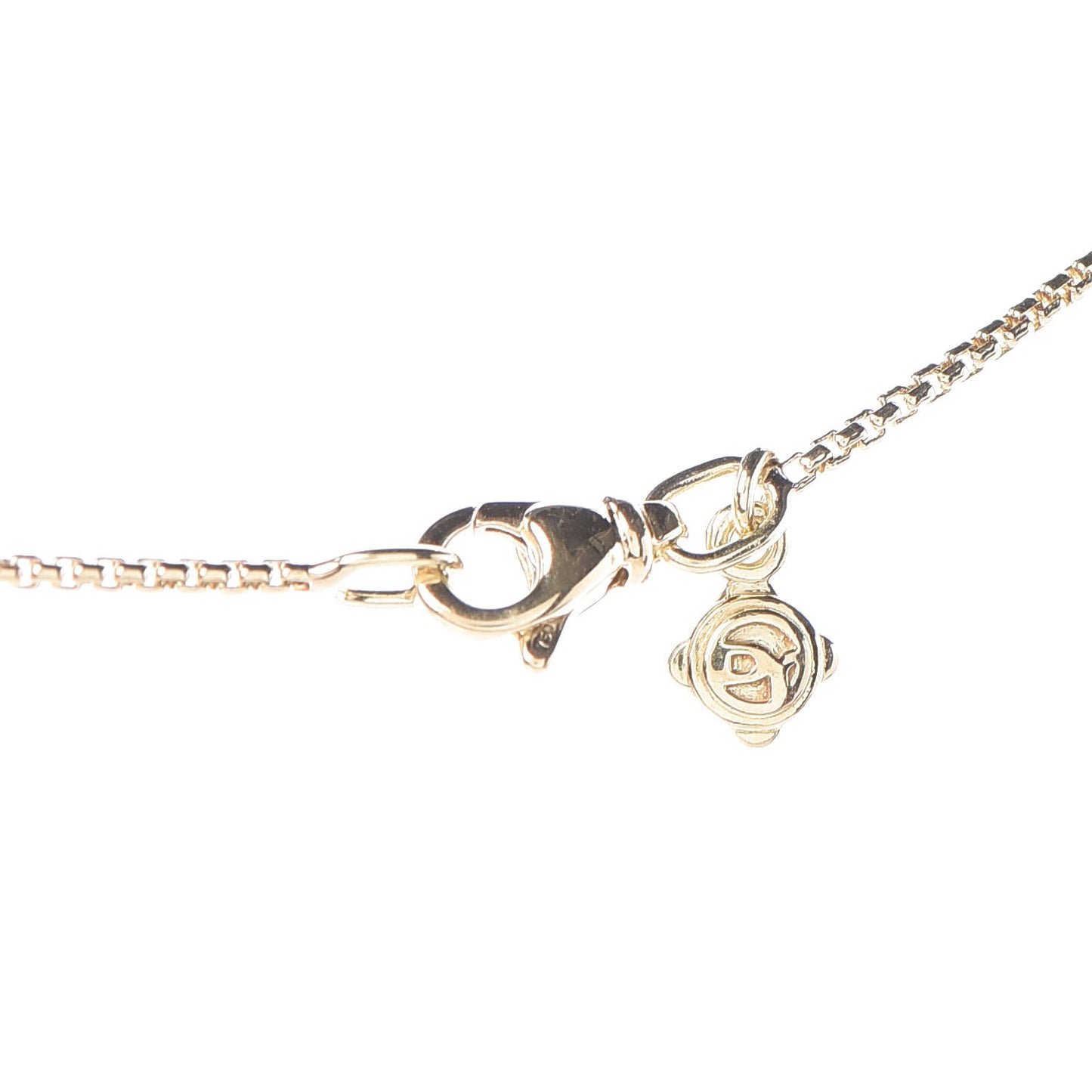 18K Yellow Gold Diamond Infinity 6 Station Necklace