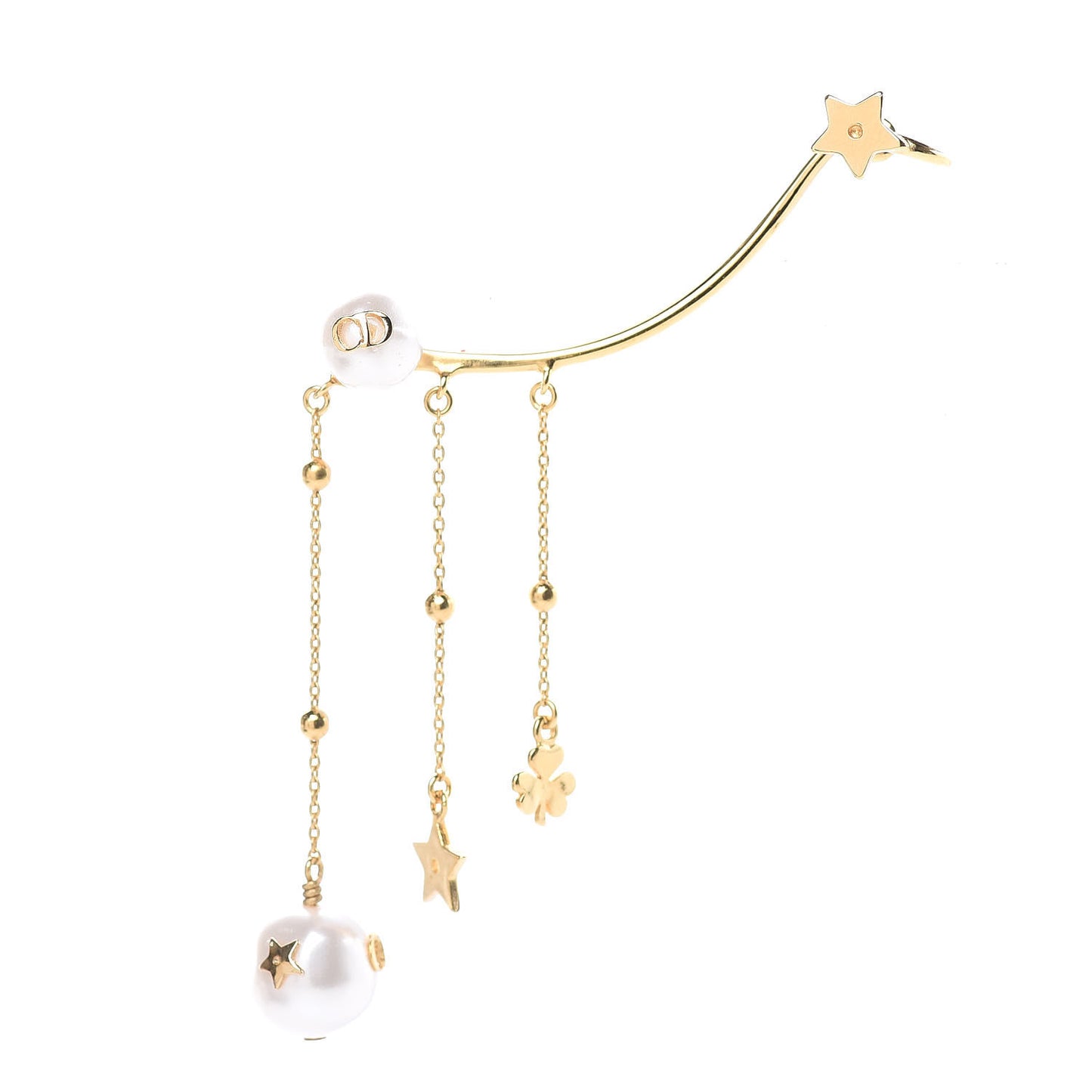 Pearl Shiny-D Earring Gold