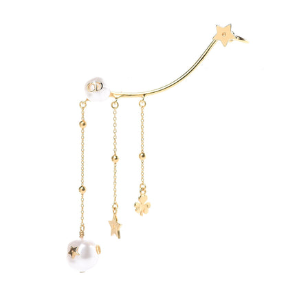 Christian Dior Pearl Shiny-D Earring Gold 1 of 3
