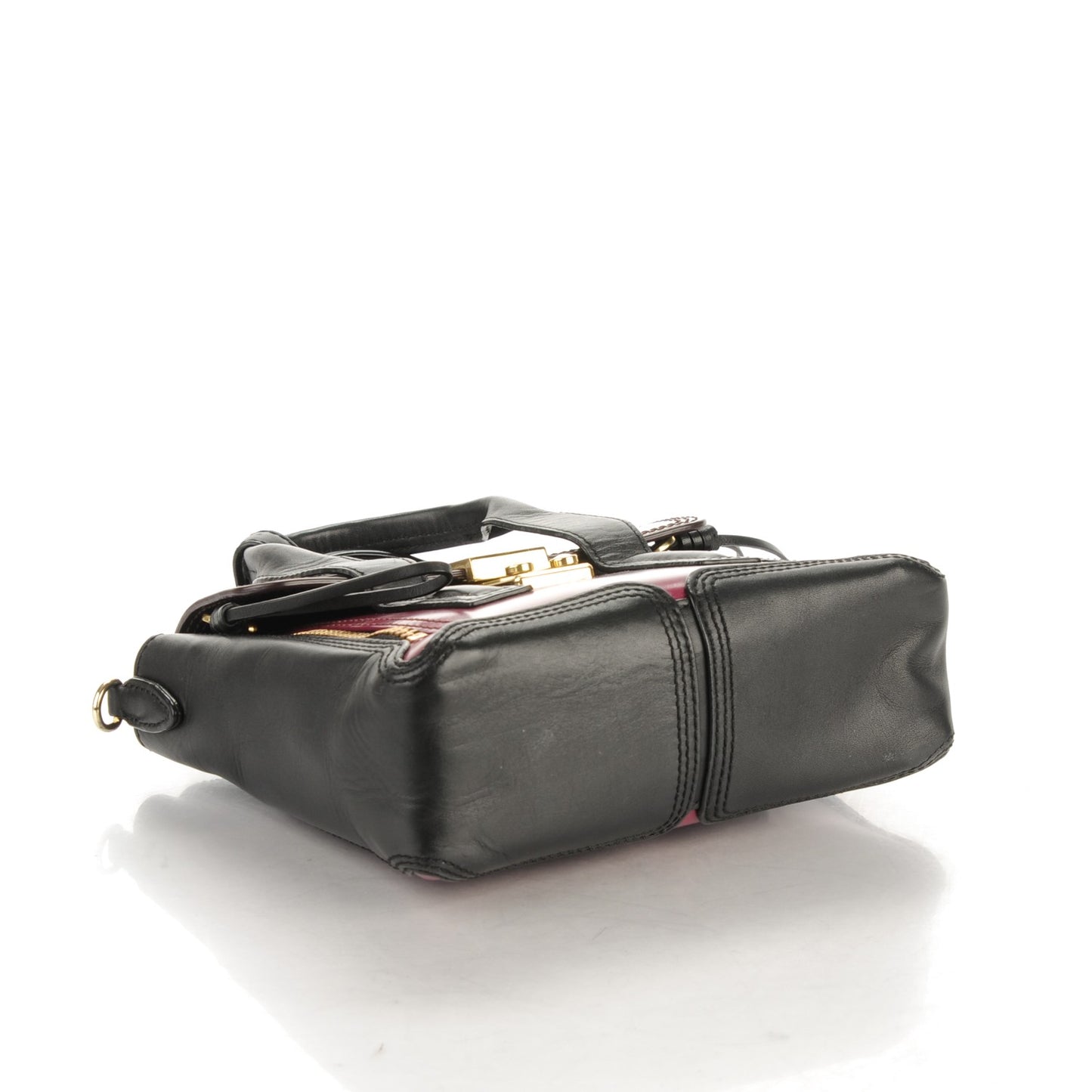 3.1 Smooth Calfskin Tri-Color Mini Pashli Satchel Oxblood