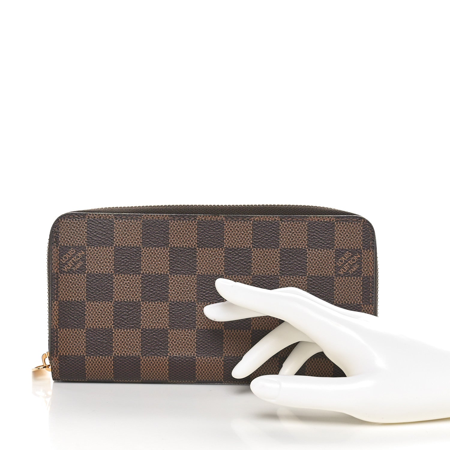Louis Vuitton Damier Ebene Zippy Wallet 2 of 9