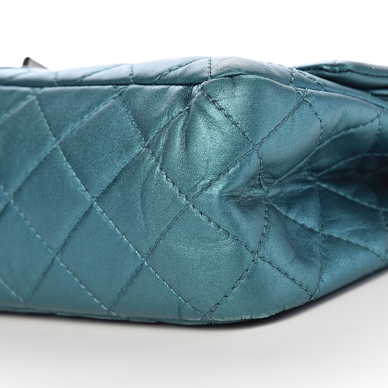 Chanel Metallic Calfskin Quilted 2.55 Reissue 227 Flap Turquoise 16 of 17