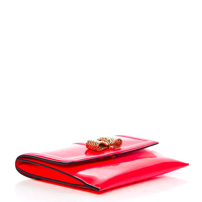 Christian Louboutin Patent Sweet Charity Pochette Rose Paris 4 of 7
