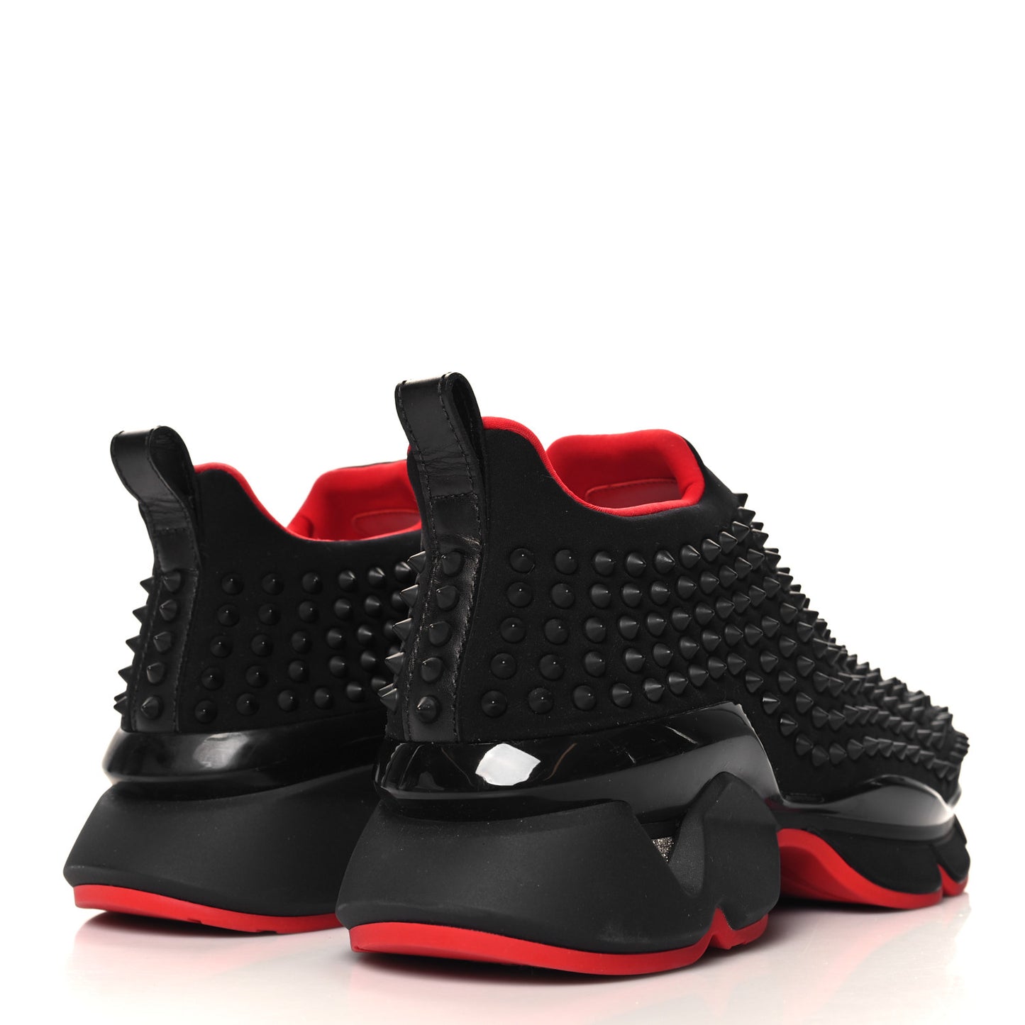 Neoprene Mens Spike Sock Flat Sneakers 43 Black