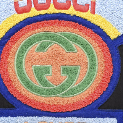 Gucci Nylon Twill 80s Logo Patch Backpack Black 9 of 9