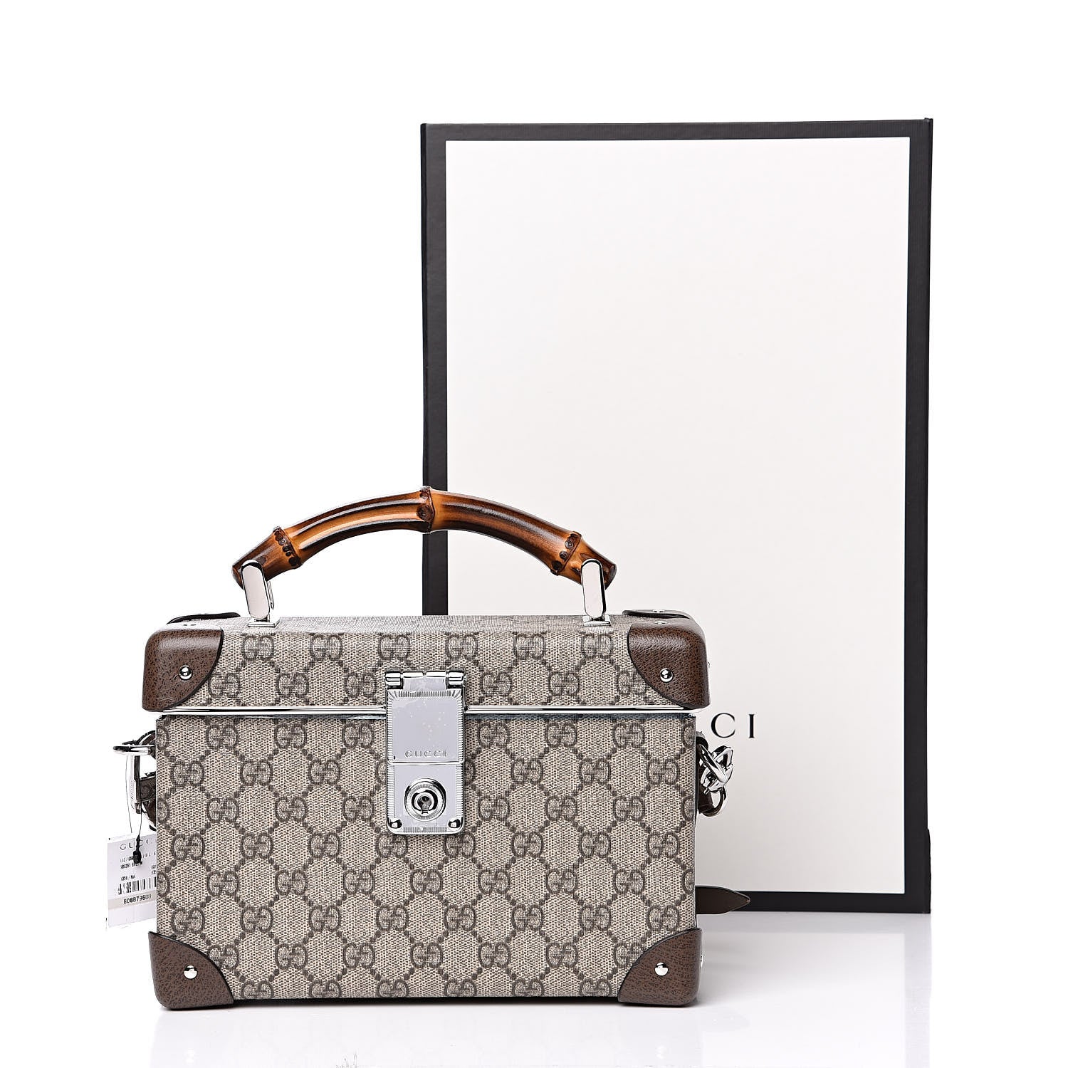 Gucci GG Supreme Monogram Globe-Trotter Beauty Case Brown 10 of 10