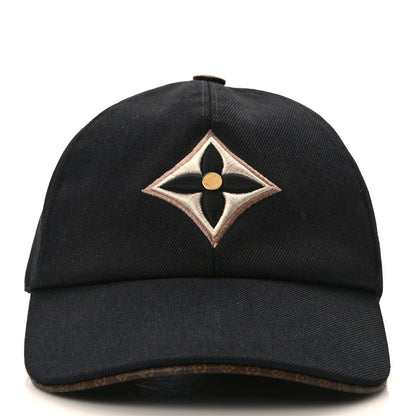 Louis Vuitton Monogram Cotton Jacquard Embroidered LV Day Cap L Black 3 of 8