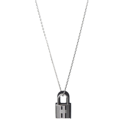 Hermes Swift Small O'Kelly Pendant Necklace Black 1 of 6