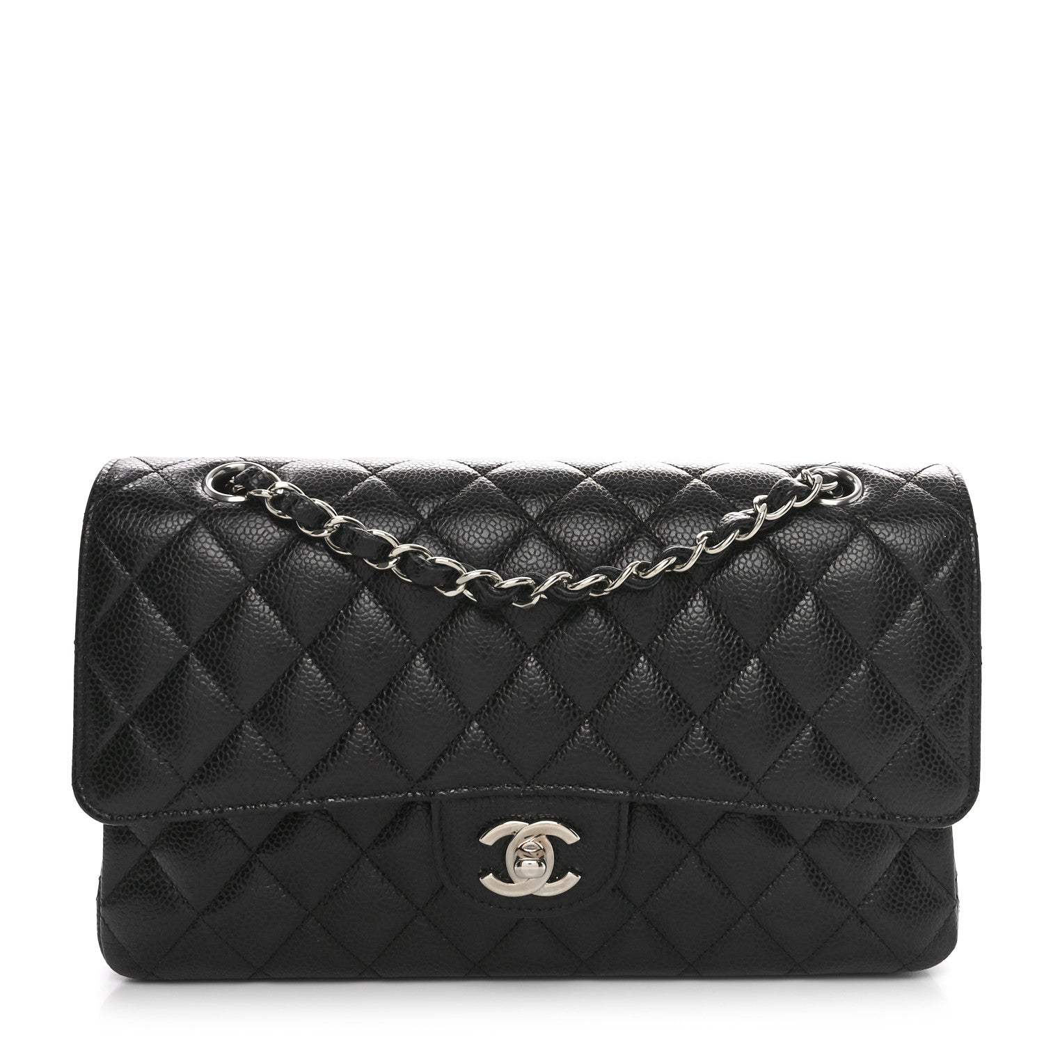 Chanel Caviar Quilted Medium Double Flap Black 1 of 11