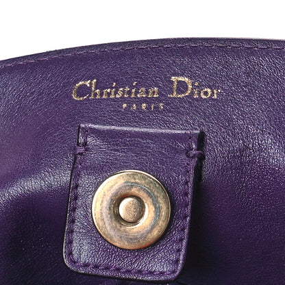 Christian Dior Smooth Calfskin Large Diorissimo Tote Brown Purple 8 of 14