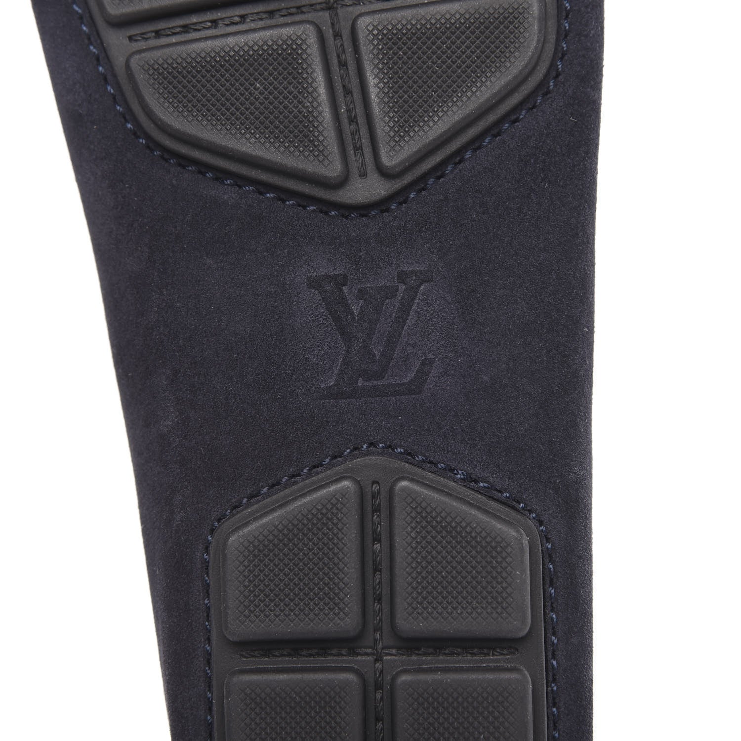 Louis Vuitton Suede Racetrack Moccasin Loafers 9.5 Marine 7 of 9
