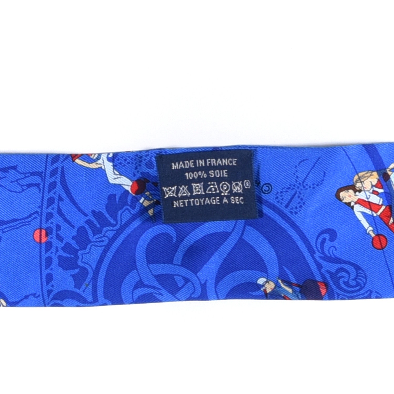 Hermes Silk Ex-Libris Les Parisiennes Twilly Bleu Royal Rouge Ciel 2 of 4